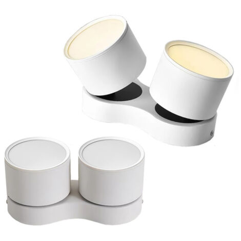 mini 2x8w 3000k 38° dim blanc mat (1/3)