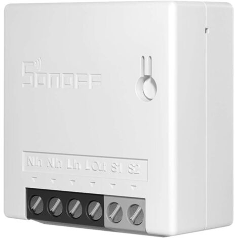 MINIR2 Interrupteur Connecté WiFi 2 Voies Commutateur Intelligent, Compatible avec Alexa/Google Home, Contrôle à Distance, Commande Vocale, Fonction de Temps, 10A/2200W (Version Mise à Jour) (1/5)