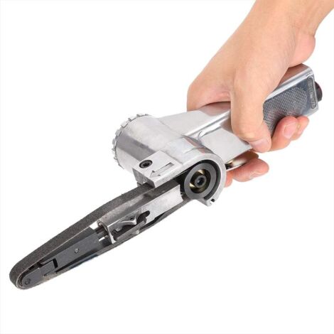 Lime électrique Filaire, 10 x 330 mm Petite Ponceuse à Bande de Ponçage Pneumatique Portable avec Lime Polie pour Divers équipements D'entretien éclaircissant le Nettoyage (1/5)