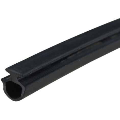 Bande d'étanchéité autocollante en caoutchouc noir 6mm, 10m étanchéité porte et fenêtre/anti-collision/isolation phonique/étanche/anti-poussière une pièce (1/4)