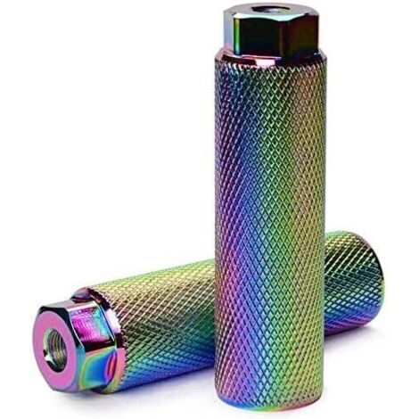 Pointes antidérapantes en alliage d'aluminium pour vélo, pointes BMX, repose-pieds cylindriques pour vélos, pédales de vélo, alliage d'aluminium solide 1 paire (1/5)