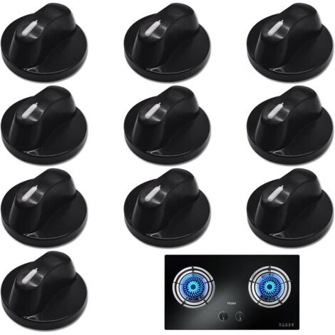 10 pièces boutons de commande de four rotatif universel en plastique 8mm trou boutons de commande de cuisinière à gaz boutons de commande de cuisinière (1/5)