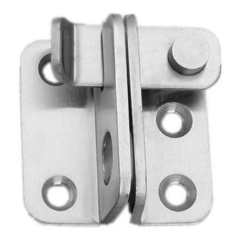 Acier Inoxydable Cadenas Moraillon Verrou de Porte de Portail Petite Antivol Loquet de Porte pour Toilettes Fenêtres Meubles pour Animal Domestique Verrou de Portail, Gauche (1/4)
