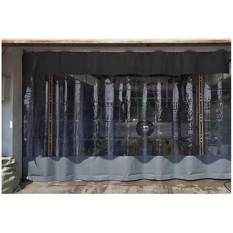 Extérieur Panneau Latéral Tente, avec Oeillets PVC Toute Épreuve Panneau Bâche Imperméable, Résistant Aux Intempéries Rideau Partition pour Pergola, Porche, Gazebo, Jardin (2.5x2.5m, Gray)