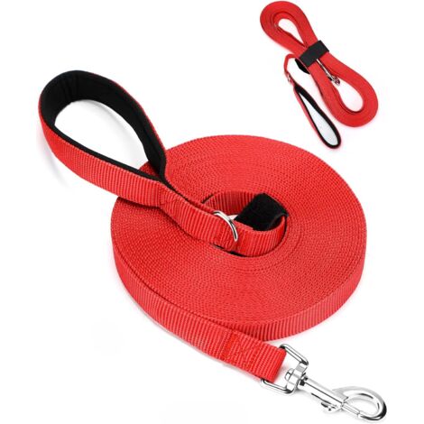 Chien entraînement ceinture 15 m nylon avec lanière animaux de compagnie mains libres entraînement corde Camping marche (rouge) d'Hundetrainingsgürtel 15m Nylon Gurt Haustier Freisprech Training Seil (1/5)