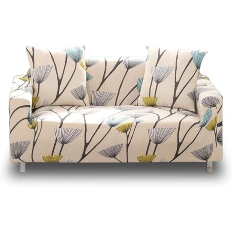 Housse de protection imprimée pour canapé 3 coussins (3 places, pissenlit) (1/5)