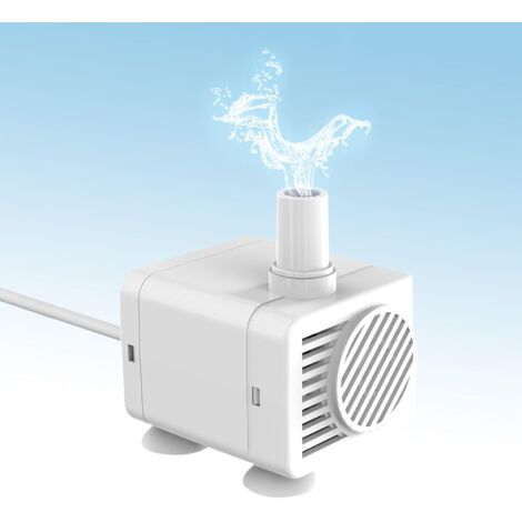 Micro pompe à eau Pompe à eau pour chiens et chats,distributeur d'eau pour animaux pompe à eau silencieuse Micro pompe à eau DC sans brosse 5V basse tension sécurité pas de fuite ligne anti morsure po (1/4)