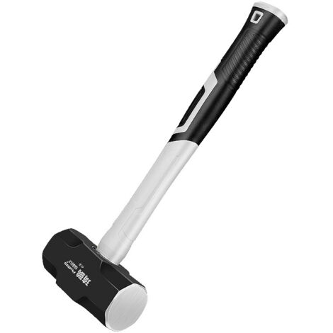 Marteau, gros marteau, marteau, chantier de construction en acier pur à usage intensif, outils de menuiserie pour enlever les murs, tête de marteau octogonale, acier pur, 2 livres (1/4)