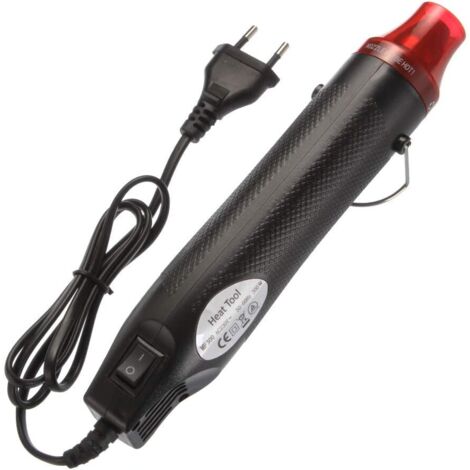 Mini pistolet électrique 300W pour le séchage de la peinture, le tampon en caoutchouc, le chauffage de l'argile - Noir, 1pc (1/5)