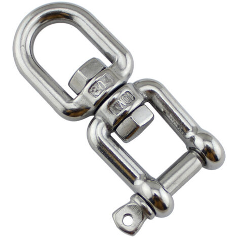 Crochet Swing Hook Heavy Duty Acier Inoxydable Rotation 360°, Anneau Pivotant M10, Anneau Pivotant Pour Chaîne, Pour Chaise Suspendue, Balançoire, Yoga, Sac De Sable, Hamac 10pcs (1/4)