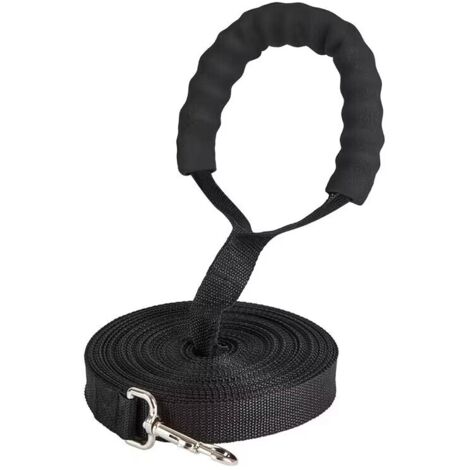 Laisse de dressage pour chien de 20 m avec poignée rembourrée, longue laisse en nylon solide pour l'entraînement à l'obéissance/suivi/rappel, grande ligne pour animaux de compagnie une pièce (1/5)