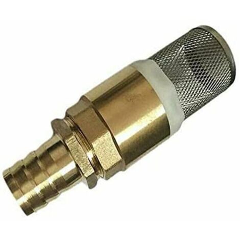 Filtre à clapet anti-retour - avec filtre en acier inoxydable et clapet anti-retour / clapet anti-retour / clapet anti-retour de pompe 88 x 37 mm