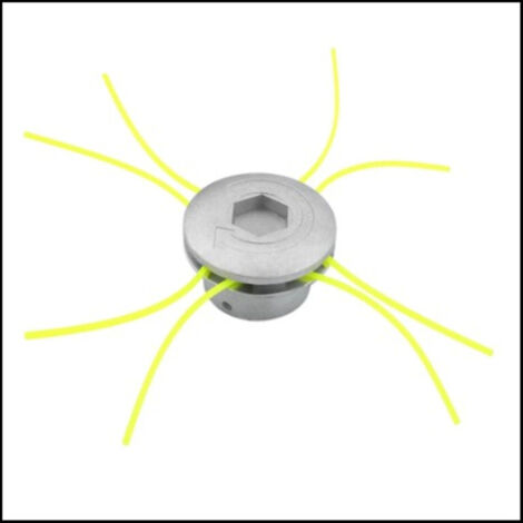 2PCS Tête de Débroussailleuse Aluminium Tête de Coupe Herbe Universelle pour Accessoires de Tondeuse à Gazon (1/5)