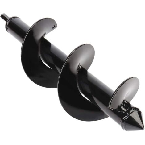 Jardin Auger Bits 8 30cm Forets 1pcs Noir, Garden Auger Bits, Garden Auger Bits for Electric Drill, Hex Shank, Auger Bits (1/5)