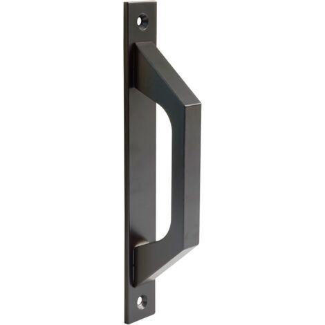 Poignée droite en aluminium noir pour portes coulissantes ou battantes Poignée droite pratique et confortable 1 pièce, noire, taille 20042,524,5mm (1/5)