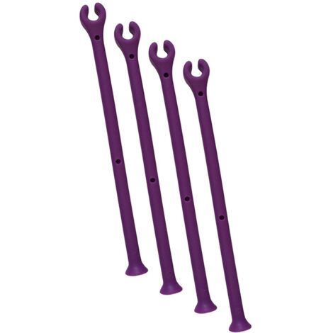 Accessoires de lave-vaisselle, support de tige de tasse, support de lave-vaisselle en verre, support de lave-vaisselle en verre à vin en silicone, support fixe violet quatre pièces (1/5)
