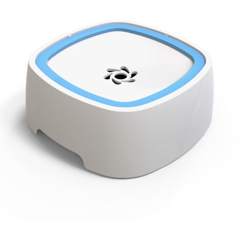Bol d'eau pour chien 1 pc bleu, anti-déversement bol pour chien bol d'eau pour animaux de compagnie anti-déversement éviter la bouche humide bol d'eau à dérive lente garde (1/5)