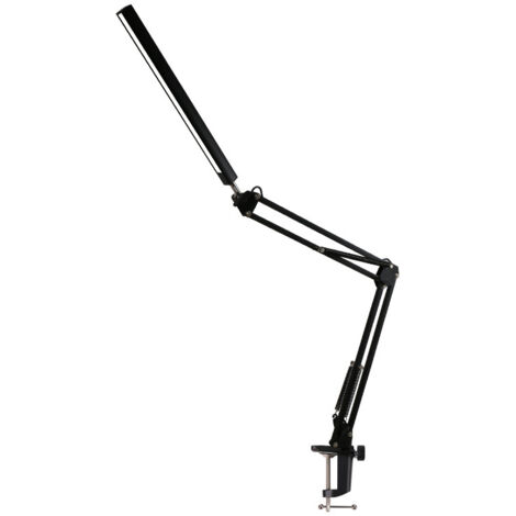 12W Noir Américain Long Bras LED Lampe De Bureau Pliant Lecture Manucure Broderie Eye Clip Lampe De Bureau (1/3)