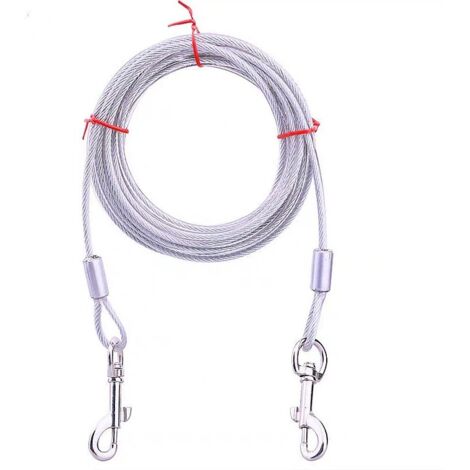 Attache de câble, 3 m (blanc) Chien, attaches pour petits, moyens ou grands chiens Pet One Piece (1/5)