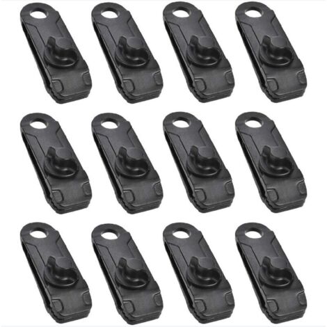 Clips de Bâche Pince de Tente avec œillet Clips Fixation pour Tente Bâche Camping en Plein Air (1/4)
