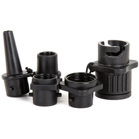Luftventilanschluss, Adapter -Einschlauchbootpumpen -Konverter -kayak -Kayak -Inflater -Zubehör Air -Ventil -Adapter mit 5 Gasdüsen, die für Standard -Bettsurfen, Kanu, zwei Stücke, zwei Stücke verwen (1/4)