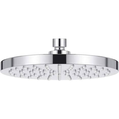 Pomme de Douche Ajustable Tête de Douche pour Salle de Bain Avec 1/2 Metal Ball émerillon 20CM Chrome Poli, (1/5)