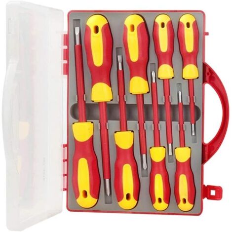 Set De Tournevis Isolé De Précision De 8 En 1 VDE À Vis À Vis À Vis À Vis À Vis À Vis À Outils À Outils Multifonctions Multi-fonction Tool Tool Tool Kit (1/5)