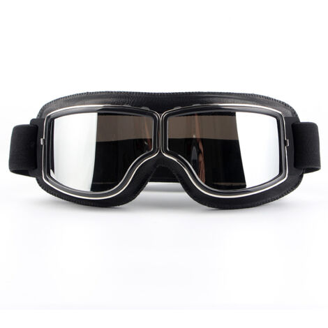 Lunettes de Moto Biker Cyclisme Ski Cruisern Cruiser Jet Lunettes de Protection Masques de Moto Vespa Vintage Biker Oldtimer Scooter Harley Chopper (1/5)