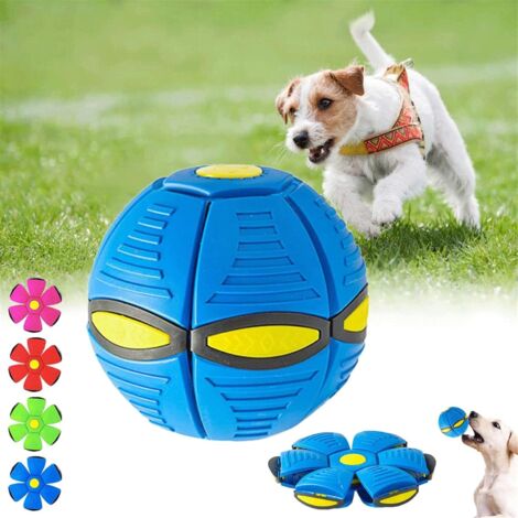 Soucoupe Volante Balle Chien Jouets 2023 Nouvelle Balle Soucoupe Volante Jouet Pet Balle Volante Pet Jouet Soucoupe Volante, Bleu Pas De Lumière, 1pc (1/4)