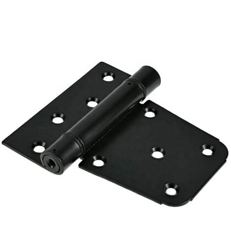 Charnières de porte plates 4 pièces charnières noires taille 133111mm, charnières en acier au carbone noir pour portes de jardin, portes de grange et portes de placard (1/5)