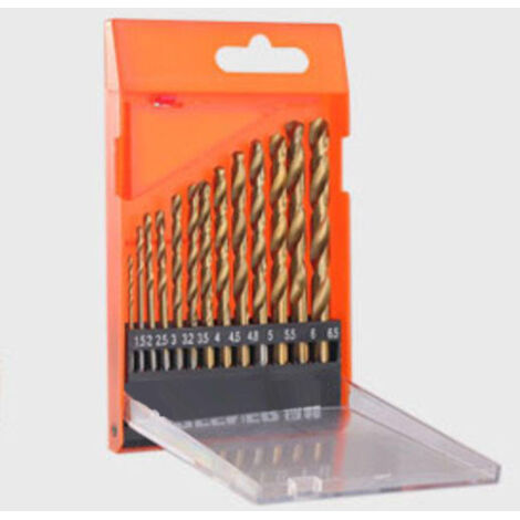 Kit forets hélicoïdaux noir acier rapide 4241, pour perçage métal (1/5)