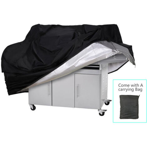 (0.55kg)-170X61X117CM) Housse de barbecue, 210D Oxford Silver Coated Polyester Barbecue Cover (1/5)
