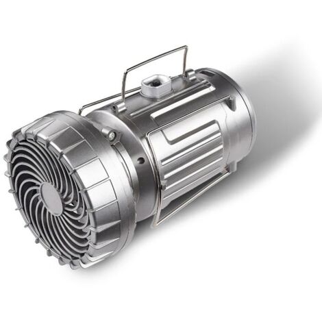 Lampe de camping multifonction avec ventilateur, recharge solaire USB, pour extérieur et urgence (1/5)
