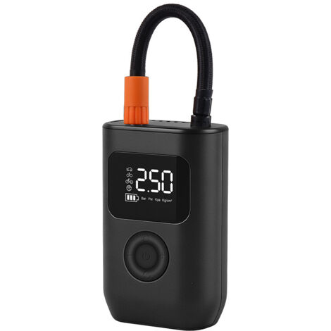 Gonfleur de pneus portable A5 : mono-cylindre 12V 55W, batterie lithium, écran numérique, manomètre, câble 3m, modèles A2/A3/A4/A7 disponibles (1/5)