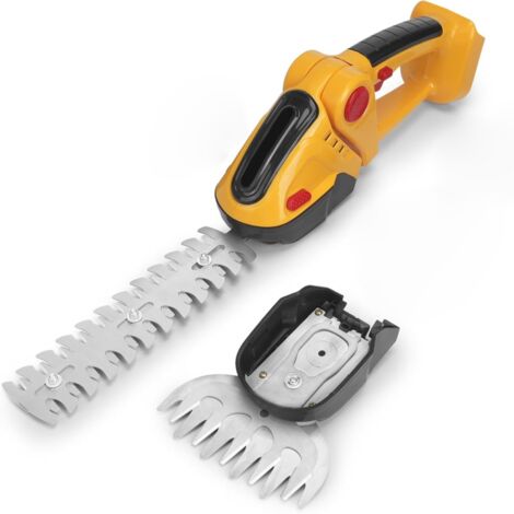 Cisaille à haie sans fil 24V 2-en-1, outil multifonction pour jardinage avec 2 lames interchangeables