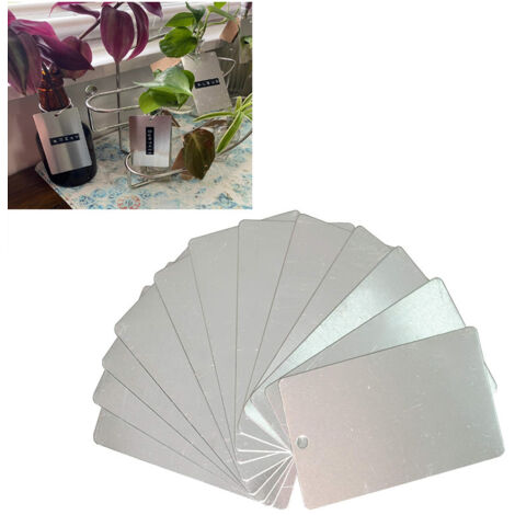 Étiquettes pour plantes en aluminium, étiquettes métalliques à un emplacement, étiquettes de jardin, plaques estampées, adaptées aux pépinières et au jardinage (1/5)