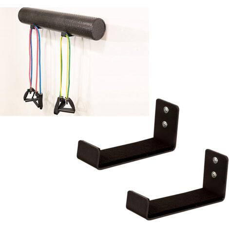 Support de rangement pour tapis de yoga en aluminium, support mural pour tapis de yoga, organiseur d'équipement de fitness (1/5)