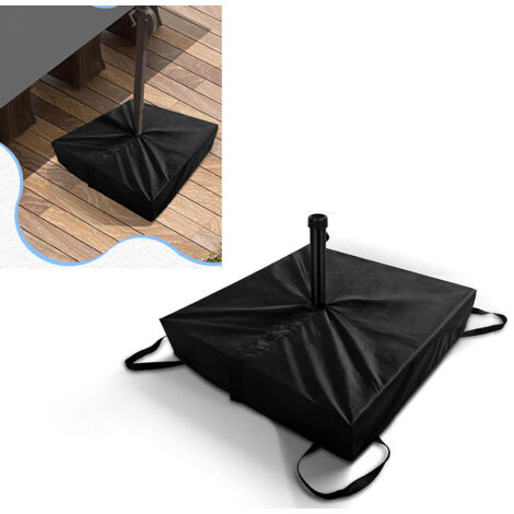 Housse de protection noire pour pied de parasol de jardin, housse carrée pour pied de parasol de terrasse, adaptée aux pieds de parasol de plage