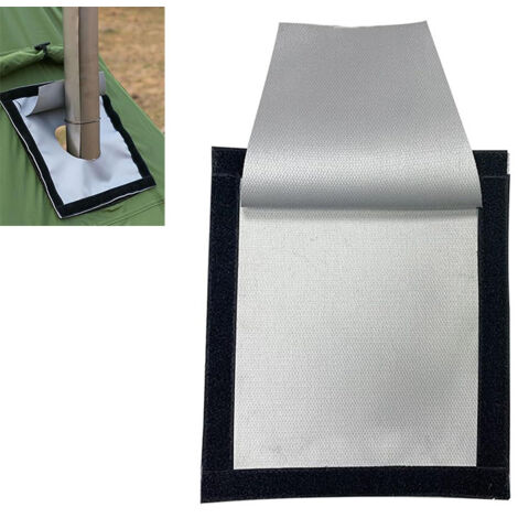 Kit de cheminée pour réchaud de tente, toile de cheminée avec pare-pluie, compatible avec les tentes chauffantes Onetigris (1/5)