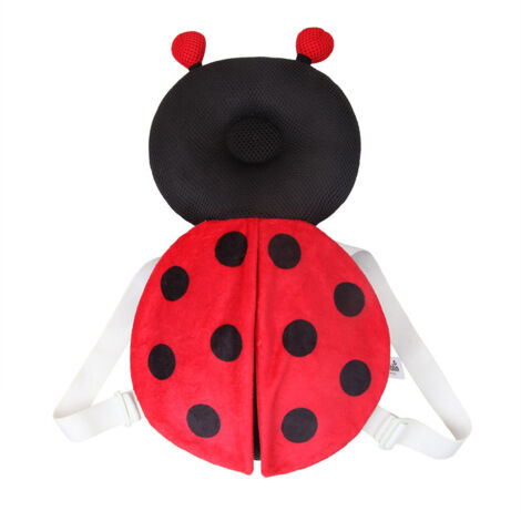 Un adorable coussin anti-chute en forme de coccinelle pour bébés et jeunes enfants, qui prévient les chutes sur le dos et protège la tête.