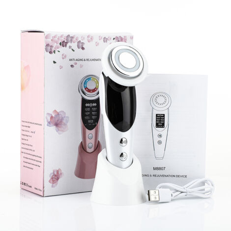 Appareil de beauté du visage pour le lifting de la peau par microcourant et le rajeunissement cutané. Masseur facial pour le rajeunissement de la peau. (1/5)