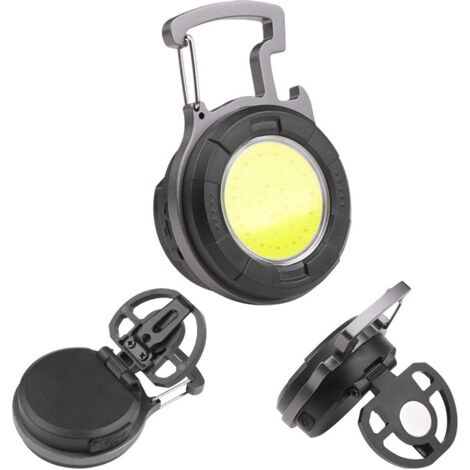 Nouvelle mini lampe porte-clés multifonction COB, lampe de travail, lampe de réparation automobile, lampe torche d'urgence pour la maison (1/5)
