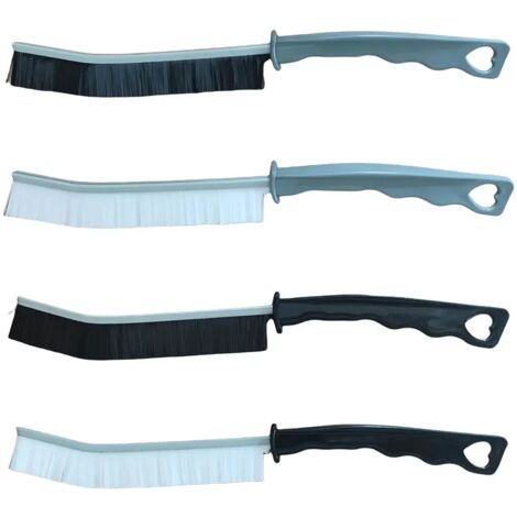 Brosse de nettoyage pour espaces restreints et joints de carrelage. Brosse à poils longs et durs pour cuisine, salle de bain, fenêtres. Outil ménager. (1/5)