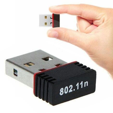 Mini carte réseau sans fil 150M 802.11n RTL8188, récepteur de signal Wi-Fi portable USB pour ordinateur (1/4)