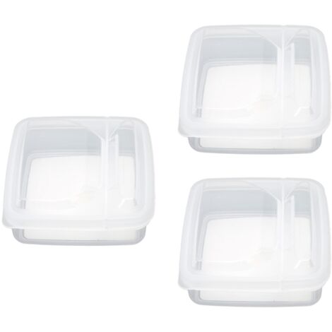Boîte de conservation transparente pour fromage au réfrigérateur avec couvercle rabattable (1/5)