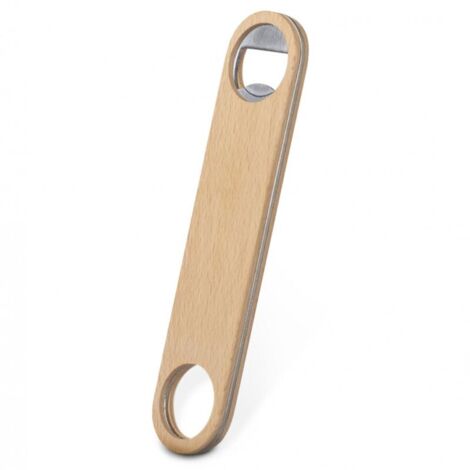Ouvre-bouteille portable et durable avec design en bois et acier inoxydable (1/5)