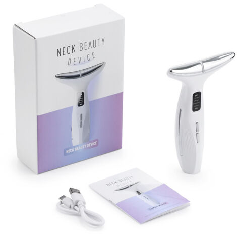 Nouvel appareil de beauté pour le cou (2025), masseur à microcourant EMS pour le visage et le cou, éclairage facial, appareil de soin de la peau. (1/5)