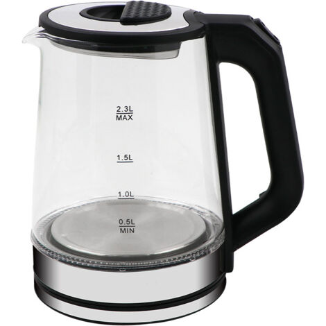 Bouilloire électrique en verre borosilicate haute résistance, bouilloire électrique domestique, bouilloire électrique à vapeur bleue, bouilloire santé (1/5)