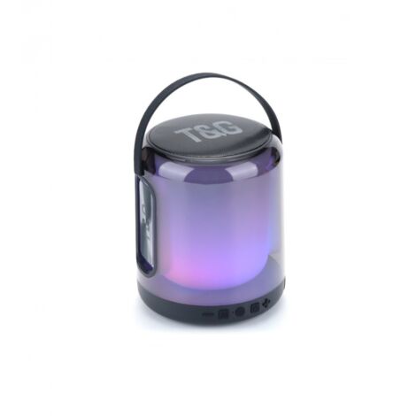 Enceinte Bluetooth portable avec lumière LED RGB (1/4)