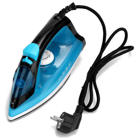 Fer à repasser vapeur portable et portatif de très haute puissance (1400 W) avec semelle en céramique pour le repassage des vêtements. (1/5)